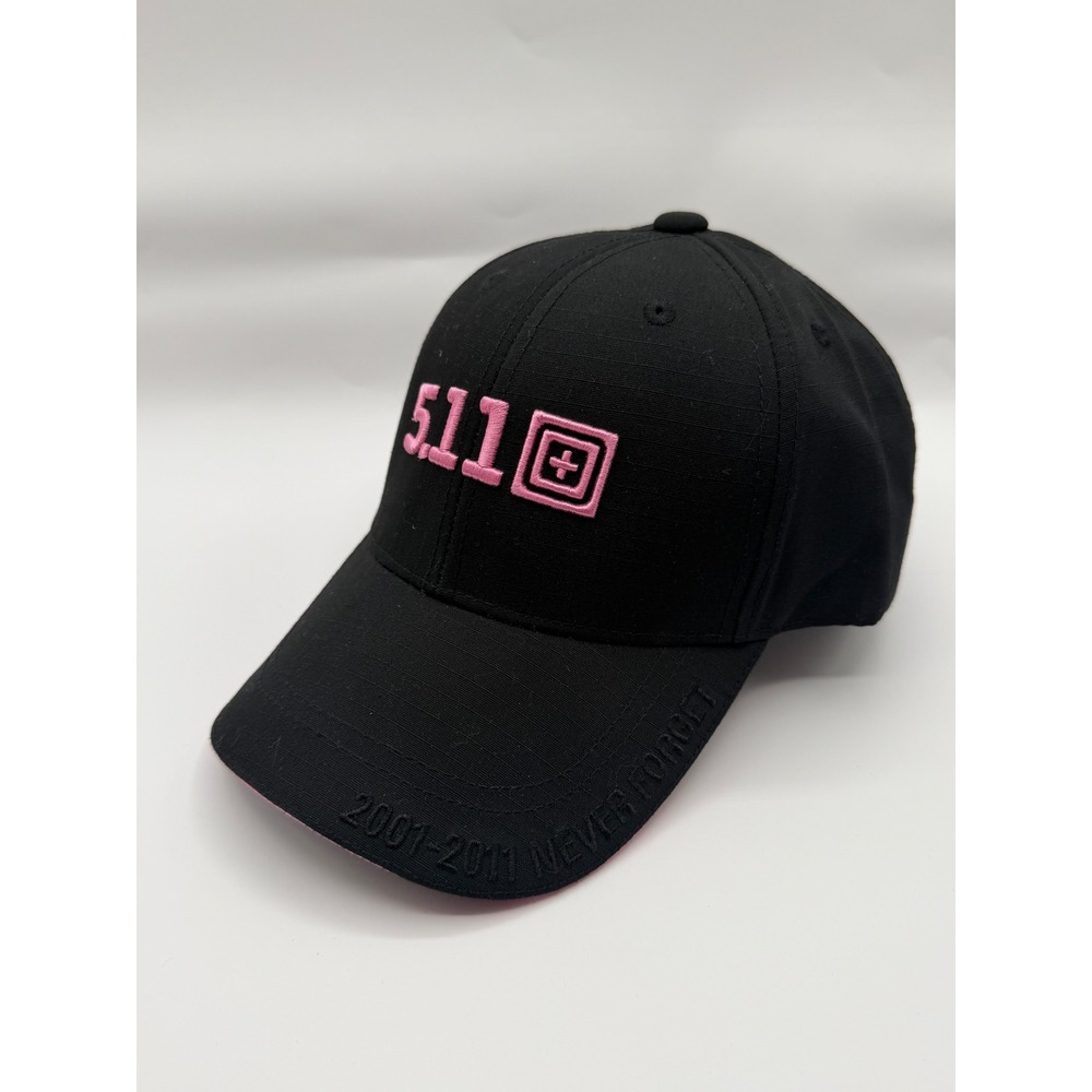 5.11 Tactical Hat Womens OSFM Black Pink 9/11 Never Forget 2001-2011 Ripstop Cap